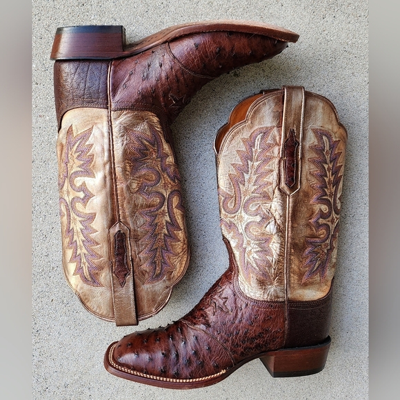 Lucchese Ostrich Boots - Picture 4 of 15